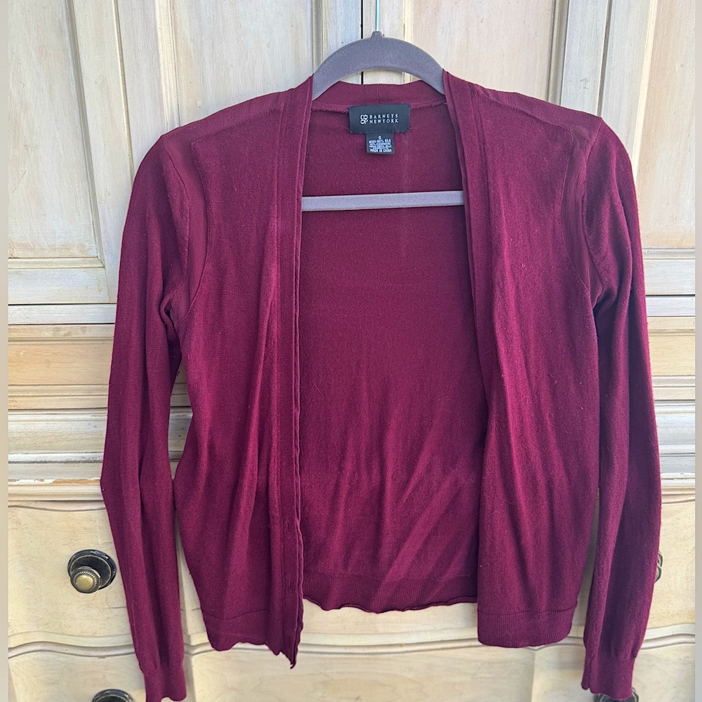 BARNEYS New York Burgundy Top